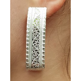 Sterling silver earrings LongandPetals