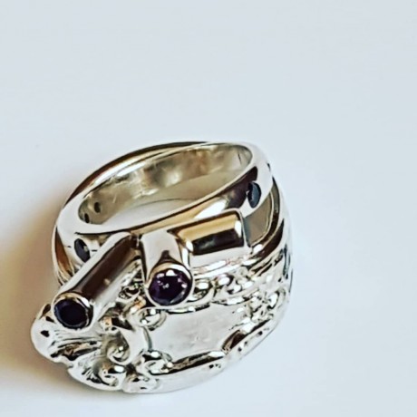 Sterling silver ring Split Arteries, Bijuterii de argint lucrate manual, handmade