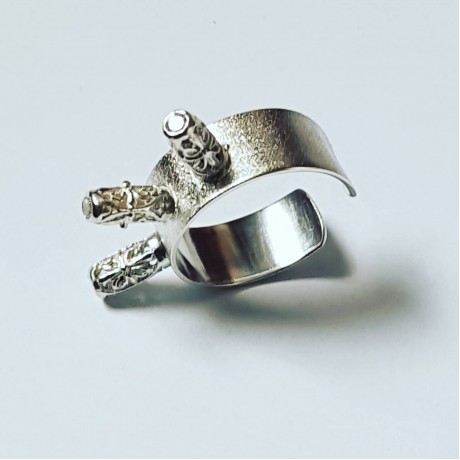 Sterling silver ring Love Moods, Bijuterii de argint lucrate manual, handmade