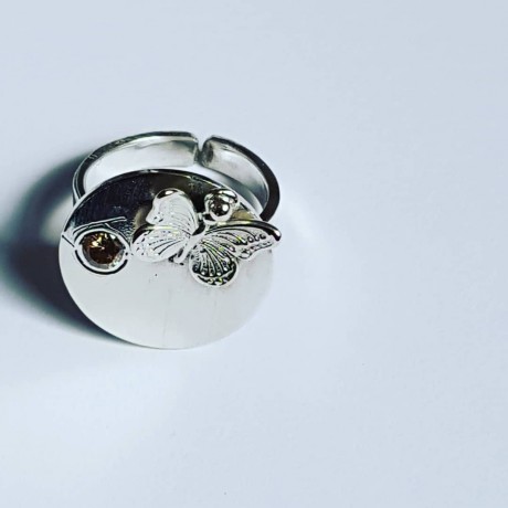 Sterling silver ring Spring of Joy, Bijuterii de argint lucrate manual, handmade