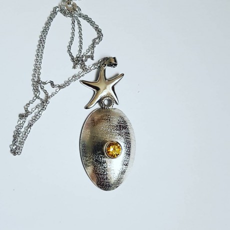 Sterling silver necklace Starry Spring , Bijuterii de argint lucrate manual, handmade