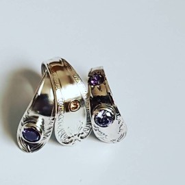 Sterling silver rings ThreeFold