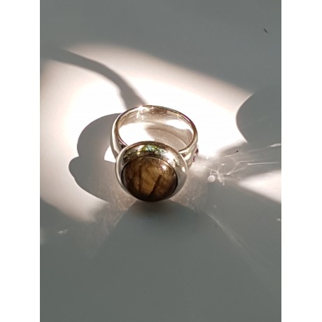 Ring made entirely by hand in Ag925 silver, labradorite and amethyst, Bijuterii de argint lucrate manual, handmade