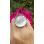 Unique ring completely handmade in solid Ag925 silver and natural BrightDays solar quartz