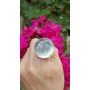 Unique ring completely handmade in solid Ag925 silver and natural BrightDays solar quartz