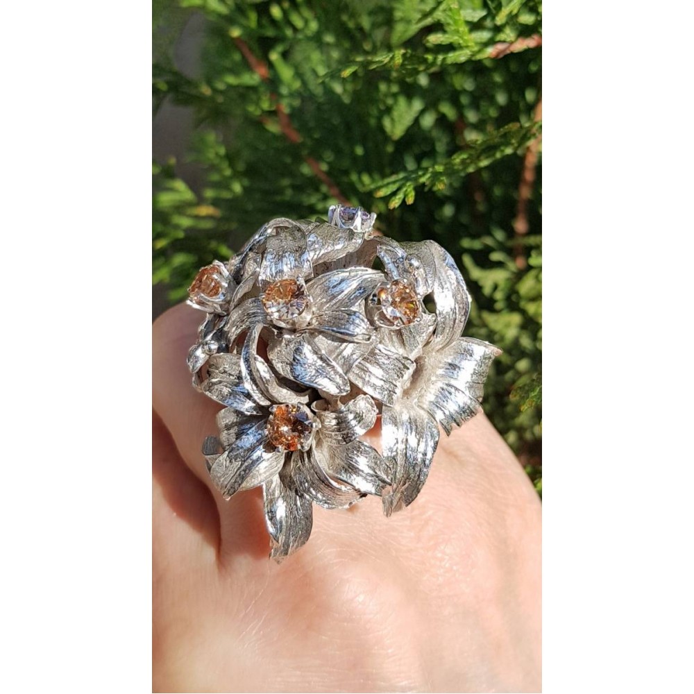 Sterling silver ring FlowerBody