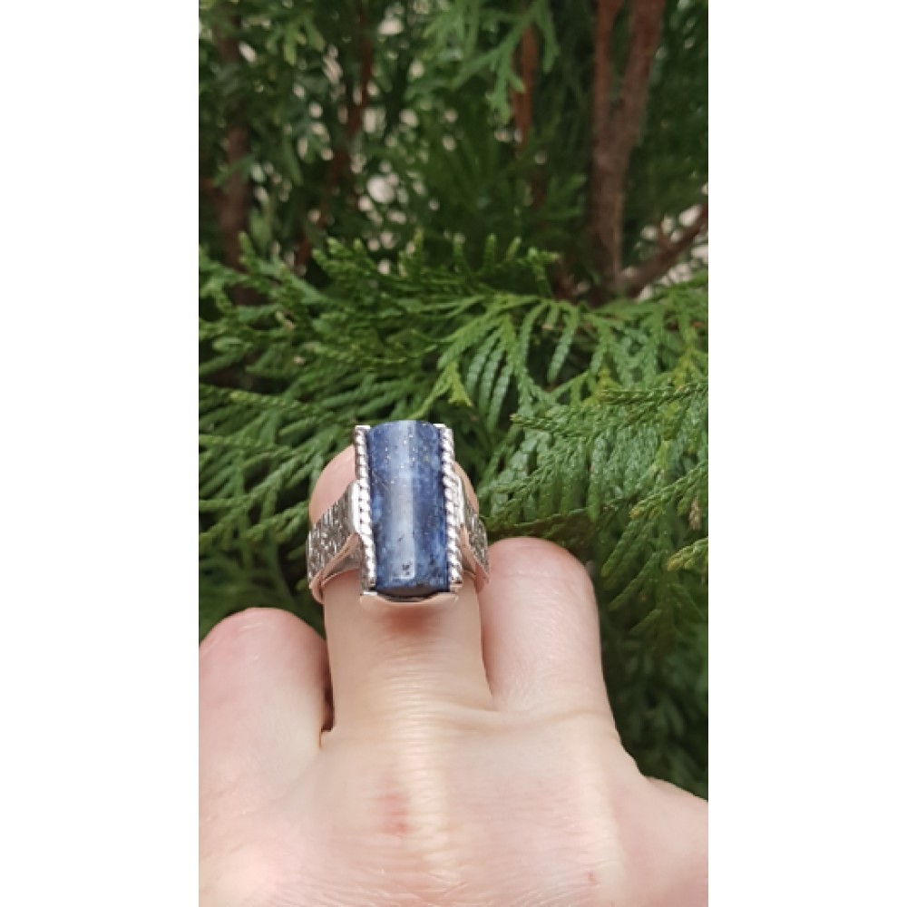Sterling silver ring and lapislazuli Skyline 