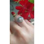 Sterling silver ring whit zirconiu pink