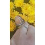 Sterling silver ring and natural agate stone