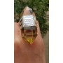 Inel unicat lucrat integral manual în argint Ag925 masiv și cristal natural cuarț lemon Soul Arrow