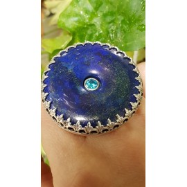 Sterling silver ring and natural lapislazuli LapisPie
