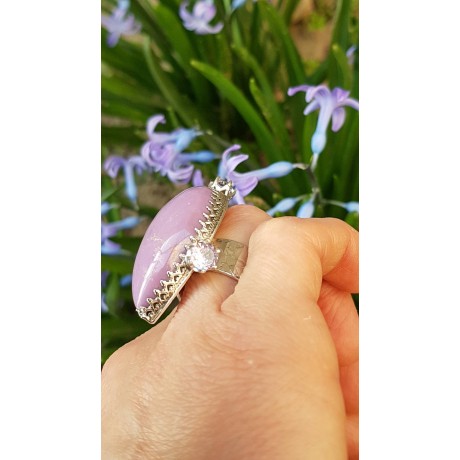 Sterling silver ring with natural phosphosiderite Add Three, Bijuterii de argint lucrate manual, handmade
