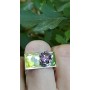 Sterling silver ring and amethyst