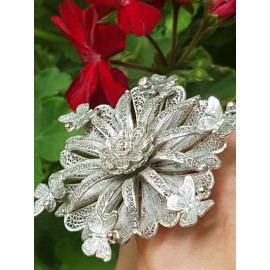 Sterling silver ring August Bloom