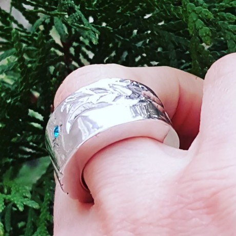 Sterling silver ring Finger Hinge, Bijuterii de argint lucrate manual, handmade