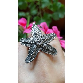 Unique ring completely handmade in solid silver Ag925 SeaOmen