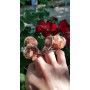 Unique ring entirely handmade in solid Ag925 silver and natural cluster aragonite Refashioning Selfhood