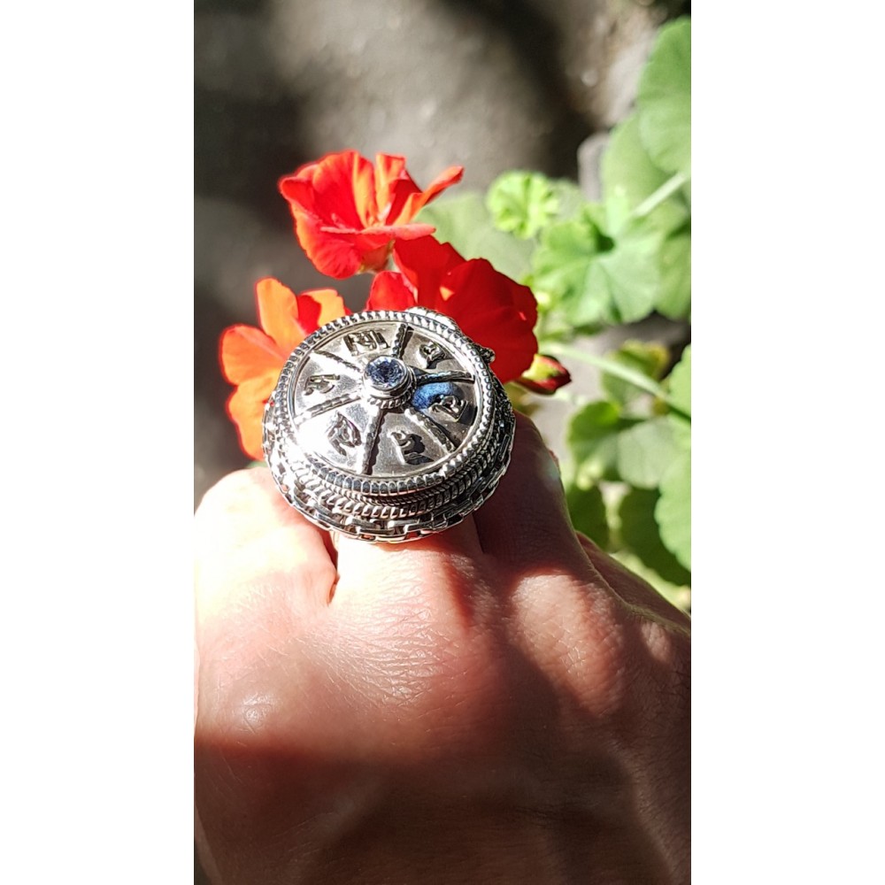 Sterling silver ring Runica 