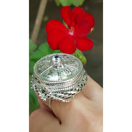 Sterling silver ring Runica , Bijuterii de argint lucrate manual, handmade