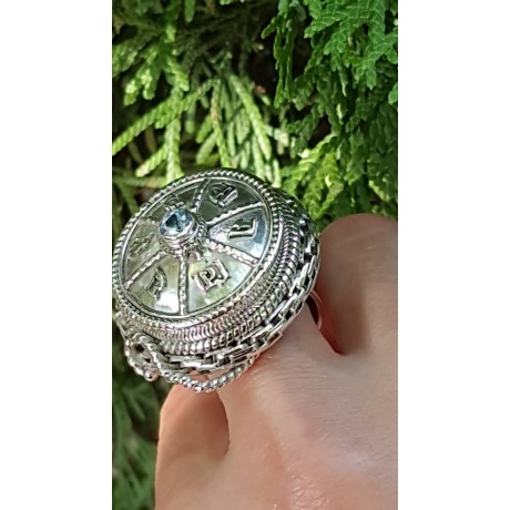 Sterling silver ring Runica , Bijuterii de argint lucrate manual, handmade