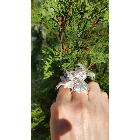Sterling silver ring FloralBliss, Bijuterii de argint lucrate manual, handmade