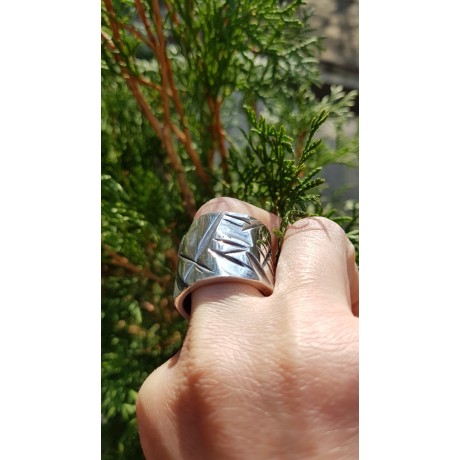 Sterling silver ring unisex, Bijuterii de argint lucrate manual, handmade