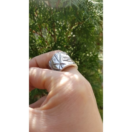Sterling silver ring unisex, Bijuterii de argint lucrate manual, handmade