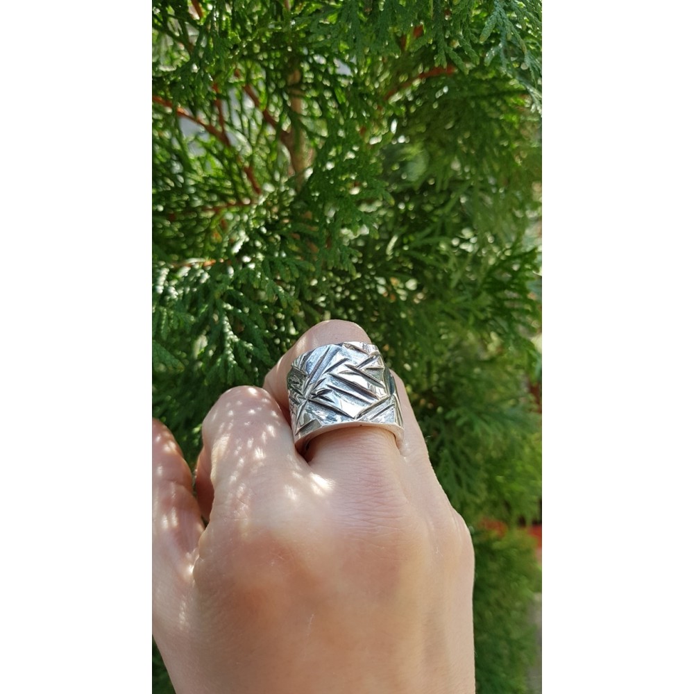 Sterling silver ring unisex
