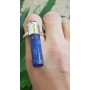 Sterling silver ring with natural lapislazuli Blue Dart