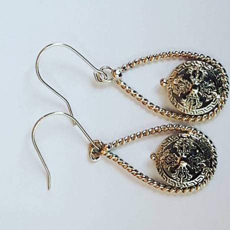 Sterling silver earrings Swaying Darlings, Bijuterii de argint lucrate manual, handmade