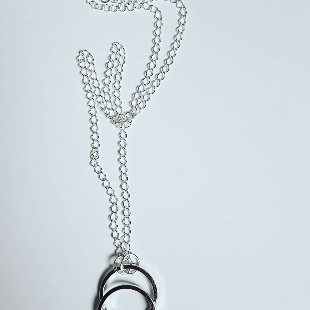 Sterling silver necklace with manual craftsmanship