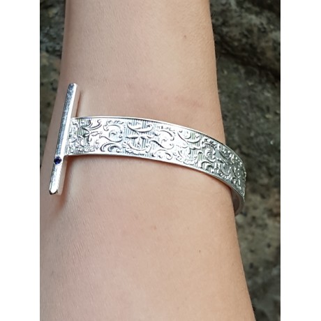 Sterling silver cuff, Bijuterii de argint lucrate manual, handmade