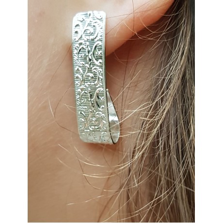 Sterling silver earrings, Bijuterii de argint lucrate manual, handmade