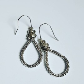 Sterling silver earrings Scarabeans