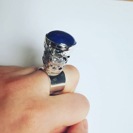 Solid Ag925 silver ring with BlueHeights natural lapis lazuli, Bijuterii de argint lucrate manual, handmade