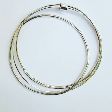 Sterling silver bracelet Circling, Bijuterii de argint lucrate manual, handmade