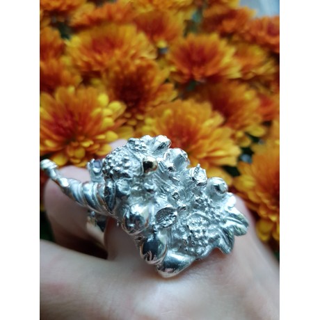 Sterling silver ring and aquamarine Cheiropoiesis, Bijuterii de argint lucrate manual, handmade
