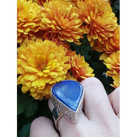 Sterling silver ring with natural lapislazuli New Mode for Blue, Bijuterii de argint lucrate manual, handmade