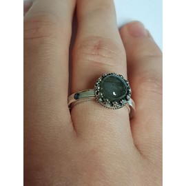 Sterling silver ring ag925 with natural labradorite