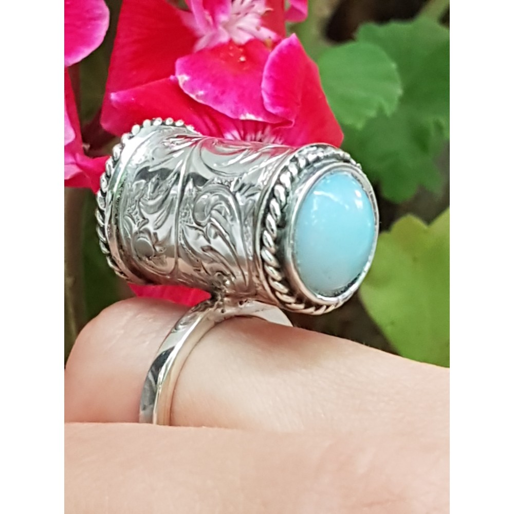 Sterling silver ring and opalite stones Standing peerless