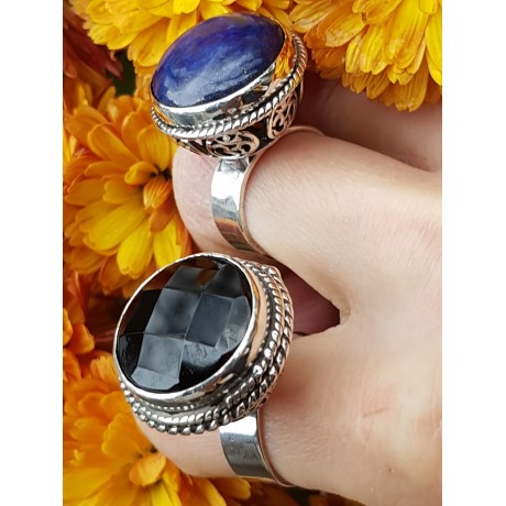 Sterling silver ring with natural lapislazuli Blue1, Bijuterii de argint lucrate manual, handmade