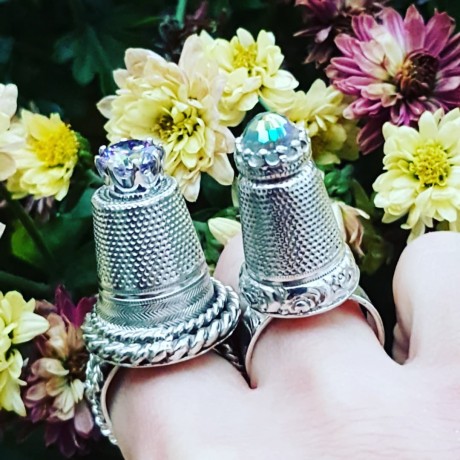 Sterling silver ring and citrine LoveBow2, Bijuterii de argint lucrate manual, handmade