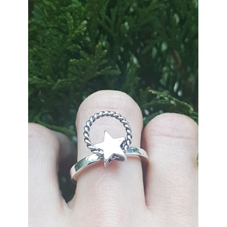Sterling silver ring StarUp, Bijuterii de argint lucrate manual, handmade