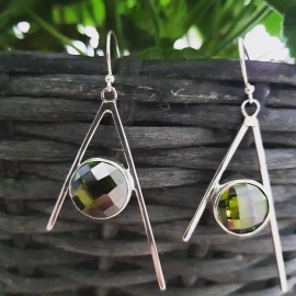 Sterling silver earrings and crystals HaveyourGreens