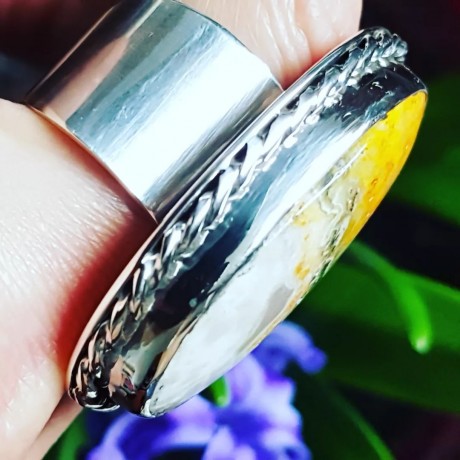 Sterling silver ring and jasper, Bijuterii de argint lucrate manual, handmade