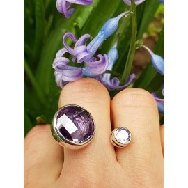Sterling silver ring and amethyst RightKickin'