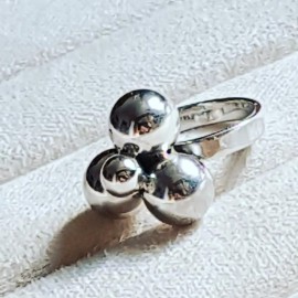 Sterling silver ring Bubbles up