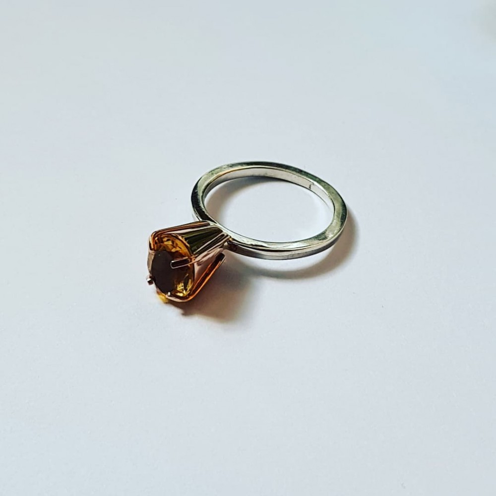 Rose gold and Sterling silver ring TalesofGold
