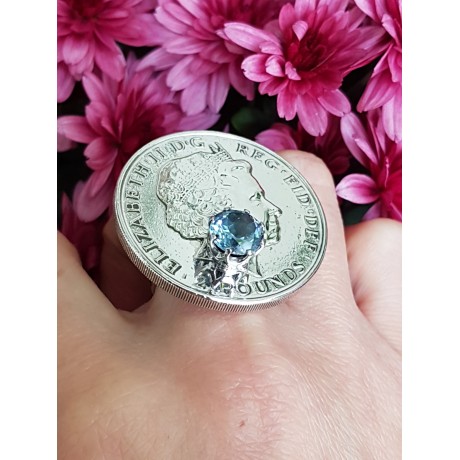 Sterling silver ring and citrine DemandingPerfection, Bijuterii de argint lucrate manual, handmade