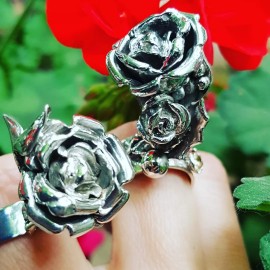 Sterling silver ring Rosa Nonchalanta
